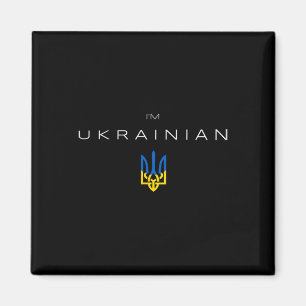 Aimant Je suis ukrainien - Je suis d'Ukraine Drapeau du t