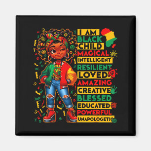 Aimant Je suis un enfant noir femme noire magique africai