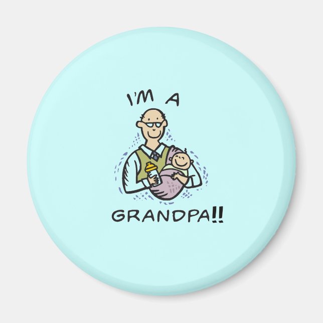 Aimant Je suis un grand-père T-shirts et cadeaux (Devant)