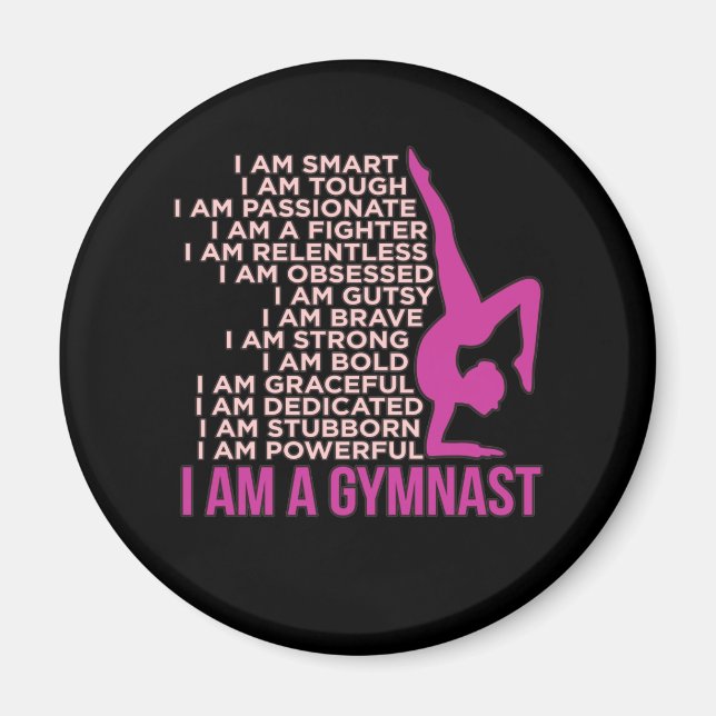 Aimant Je Suis Un Gymnaste Gymnastique Gymnastique Gymnas (Devant)