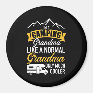 Aimant Je suis une grand-mère de camping