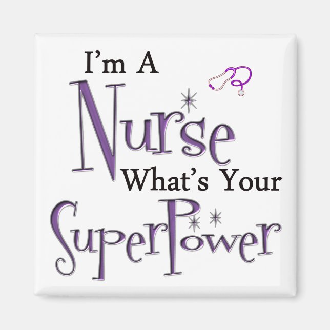 Aimant Je suis une infirmière (Devant)