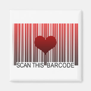 AIMANT JE T'AIME BARCODE
