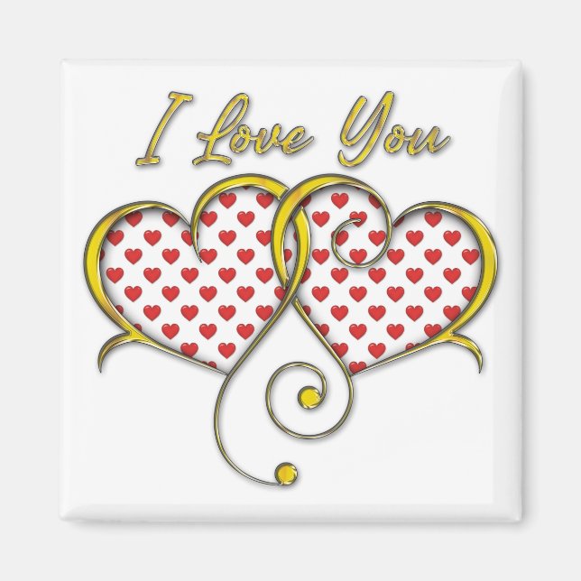 Aimant Je t'aime Design (Devant)