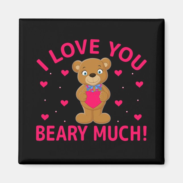 Aimant Je T'Aime Faire Beaucoup De Teddy Bear (Devant)