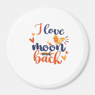 Aimant Je t'aime jusqu'à la lune et retour Moderne Romant
