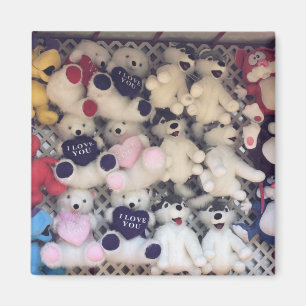 Aimant Je t'aime Oursons en Peluche Mignons
