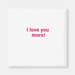 Aimant Je t'aime plus Design de cœur intemporel 