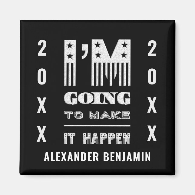 Aimant Je vais faire en sorte que ça se passe une citatio (Devant)