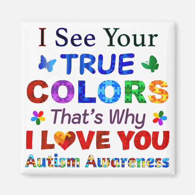 Aimant Je vois tes vraies COULEURS (Devant)