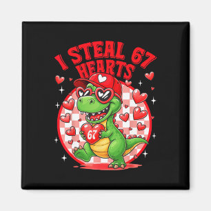 Aimant Je vole 67 cœurs Saint-Valentin 67 Meme 6 7 T-re