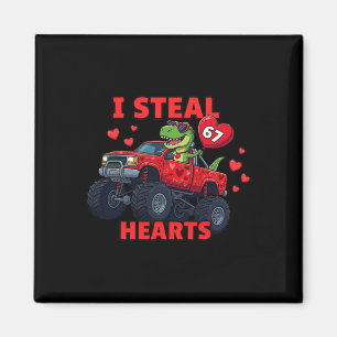 Aimant Je vole des cœurs 67 Saint-Valentin 67 Meme 6 7 T-