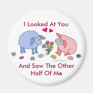 Aimant Je vous ai regardés et ai vu l'autre moitié de m