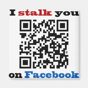 Aimant Je vous égrappe sur le code de Facebook QR