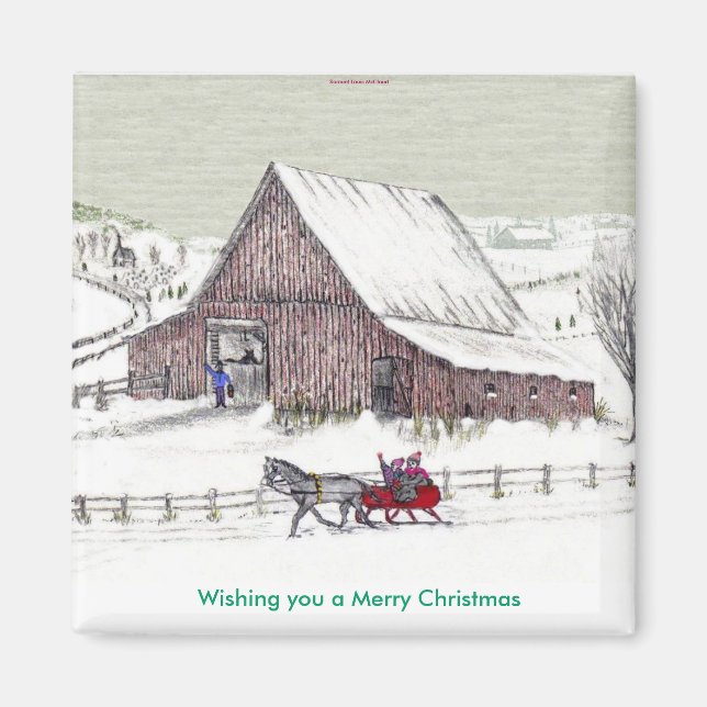 Aimant Je vous souhaite un joyeux Noël... (Devant)