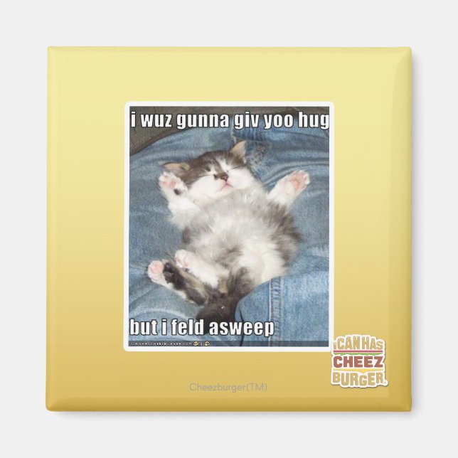 Aimant Je wuz gunna vous donne un câlin (Devant)