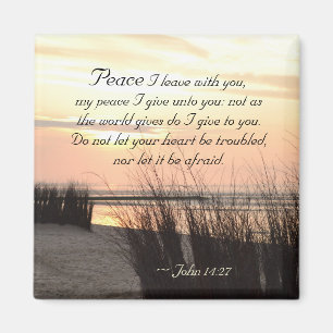 Aimant Jean 14:27 Ma paix je vous donne, Bible Verse