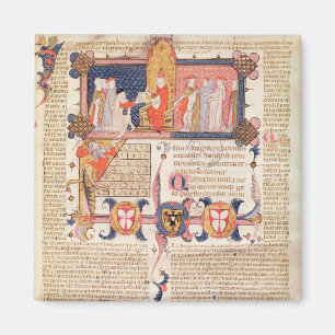 Aimant Jean Andre présente son oeuvre au pape Clément V