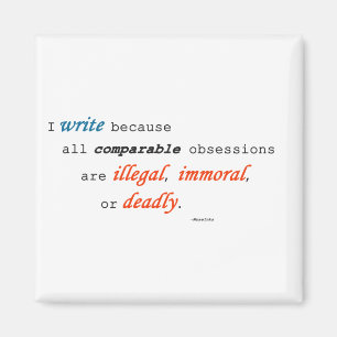 Aimant J'écris parce que...