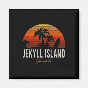 Aimant Jekyll Island Beach Georgia Ga Palms Surf de vacan