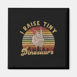 Aimant J'élève des dinosaures minuscules Vintage Rétro Dr