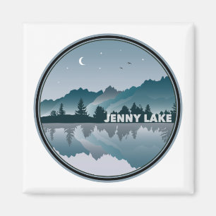 Aimant Jenny Lake Grand Teton National Park Réflexion