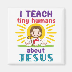 Aimant J'Enseigne À Des Humains Minuscules Sur L'École Du