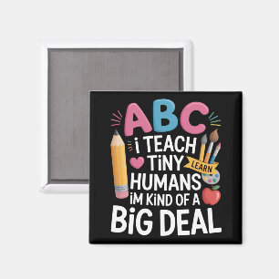 Aimant J'enseigne aux petits humains École d'appréciation