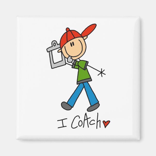 Aimant J'Entraîne T-shirts et cadeaux (Devant)