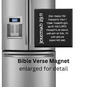 Aimant Jérémie 29:11 Verse de la Bible