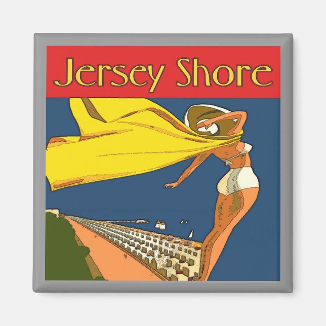 Aimant Jersey Shore Vintage (Devant)