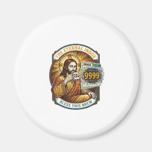 Aimant Jésus 9999 Emails Non Lus Boîte de Réception Zéro