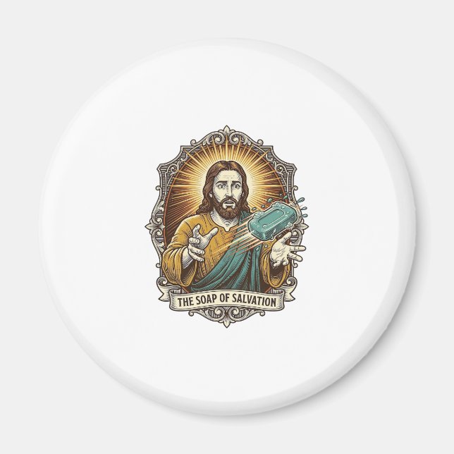 Aimant Jésus a laissé tomber le savon glissant sous la do (Devant)