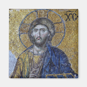 Aimant Jésus Christ Icône chrétienne orthodoxe byzantine