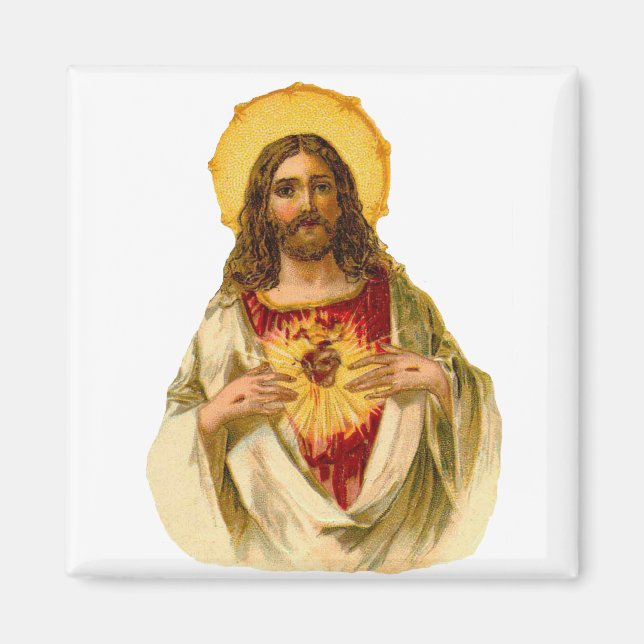 Aimant Jésus Christ notre Seigneur Coeur Sacré (Devant)