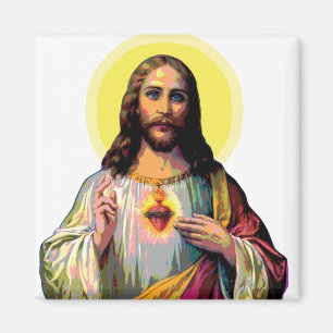 Aimant Jesus Christus en style pop art