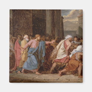 Aimant Jésus conduisant les négociants par le temple