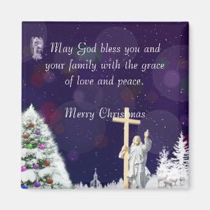 Aimant Jésus en Neige