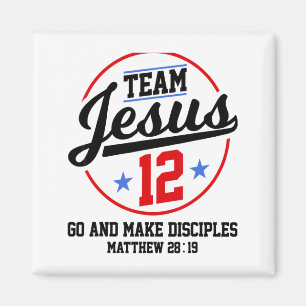 Aimant Jésus et Équipe de Baseball Jésus Christian Matthi