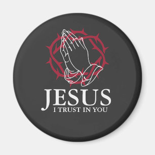 Aimant Jésus Je Mets Ma Confiance En Toi Mains En Prière