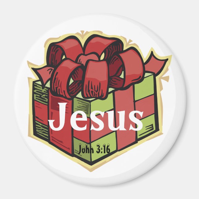 Aimant Jésus le Don qui continue à donner Personnaliser (Devant)