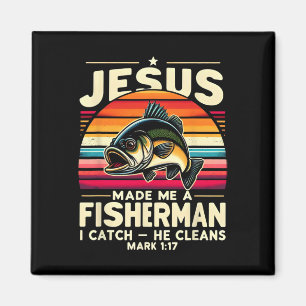 Aimant Jésus m'a fait un pêcheur je pêche il nettoie Pêch