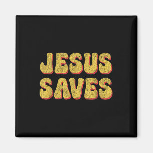 Aimant Jesus Saves - Foi chrétienne populaire Citation de