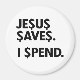 AIMANT JÉSUS SAVES - JE DÉPENSE