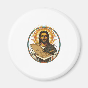 Aimant Jésus Trompé Par Une Boîte De Pizza Vide Humour De
