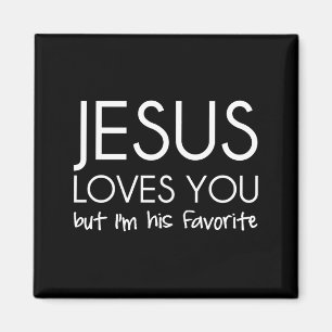 Aimant Jésus vous aime mais je suis son favori