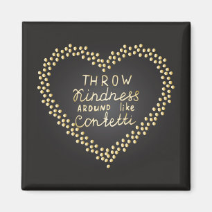 Aimant Jeter De La Génialité Autour De Confetti