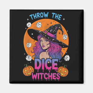 Aimant Jeter Les Sorcières Dice Bunco Party Funny Hallowe