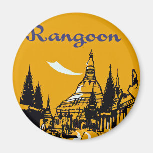 Aimant Jetez votre chemin vers Rangoon