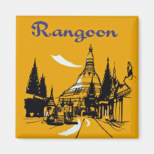 Aimant Jetez votre chemin vers Rangoon